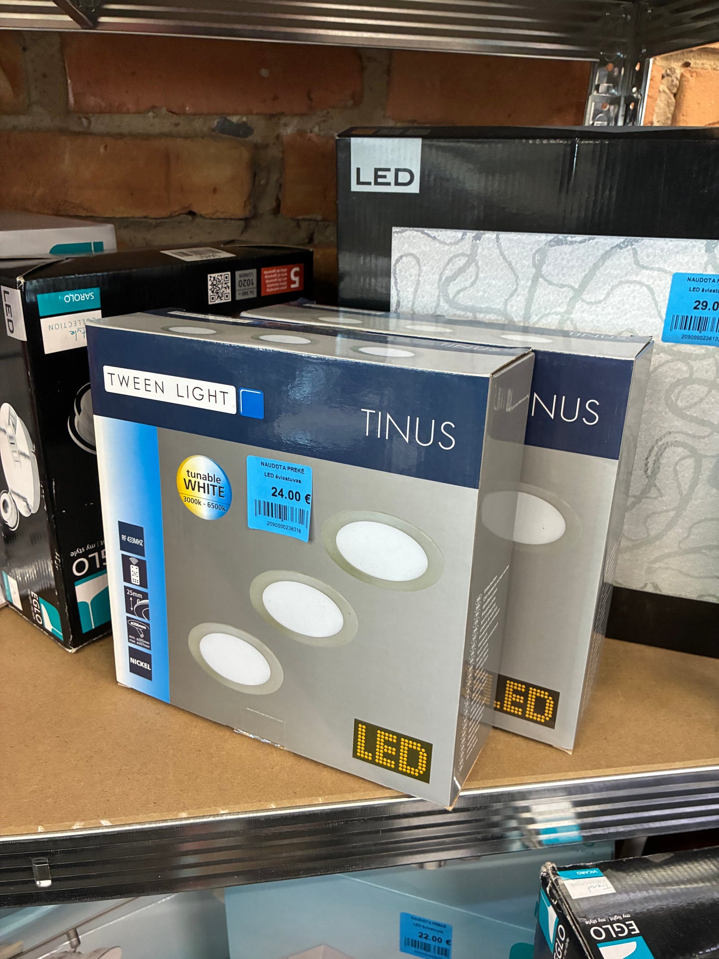 Tween Light TINUS LED įleidžiamų šviestuvų komplektas, 3 vnt.