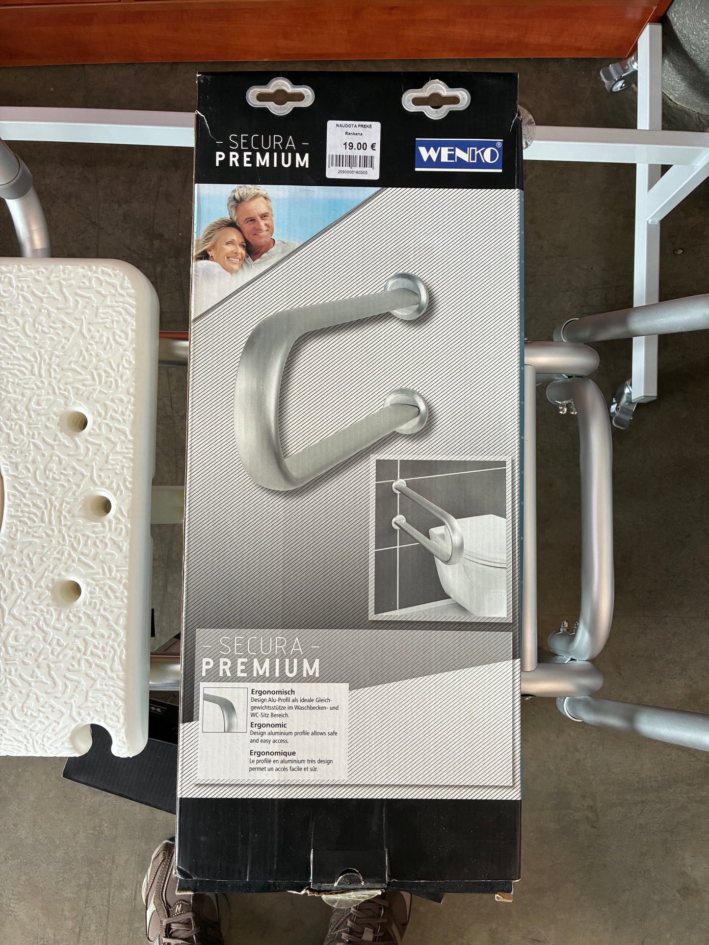 WENKO SECURA Premium vonios / WC atraminė rankena