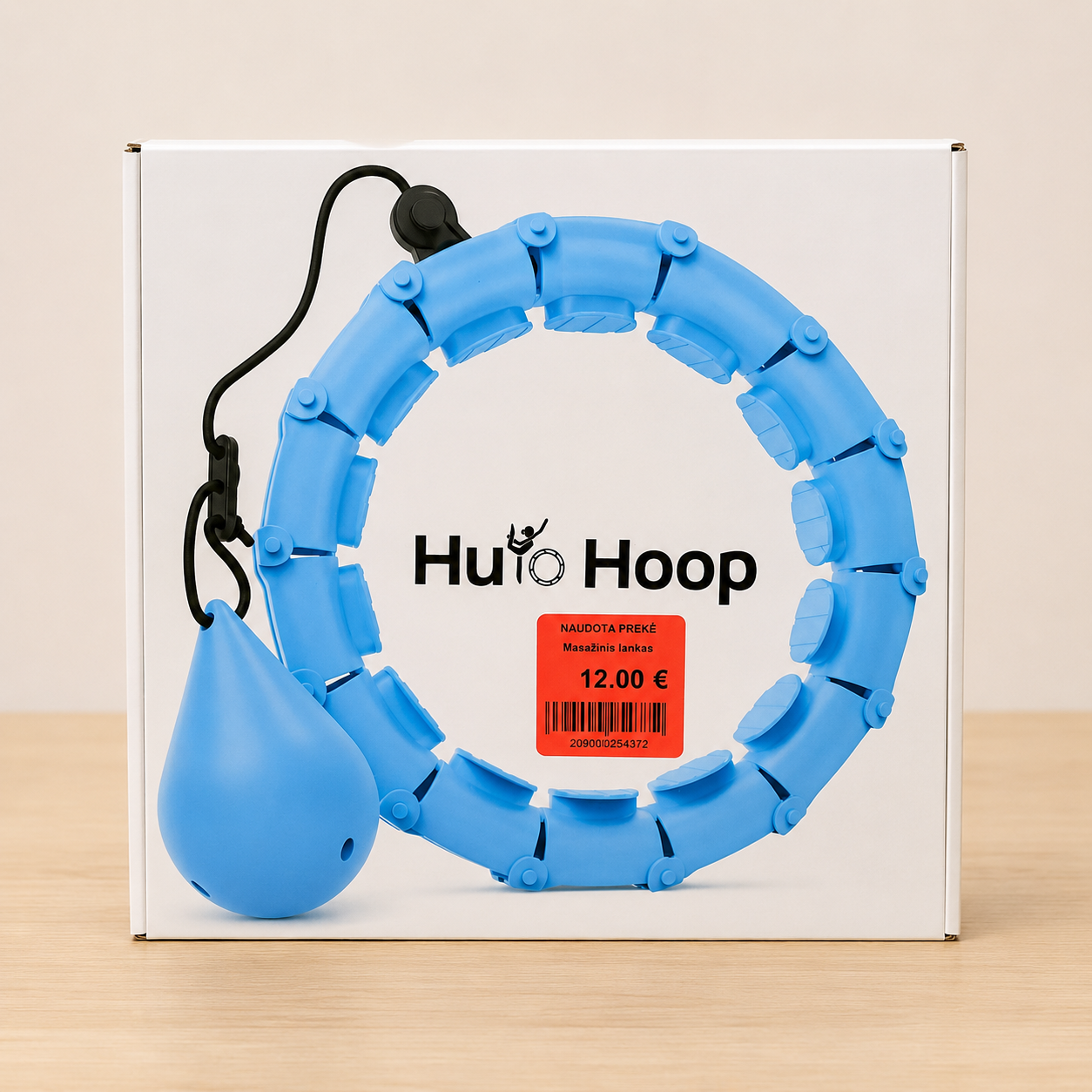 Masažinis „Hula Hoop“ lankas su svareliu